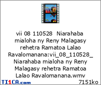vii 08 110528  Niarahaba mialoha ny Reny Malagasy rehetra Ramatoa Lalao Ravalomanana
