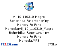 vii 10 110310 Magro Behoririka Fanentanan’ny Mahery Fo Feno Manoela
